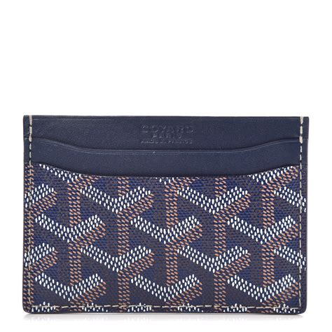 goyard card holder chevron navy|Card holders .